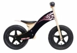 Balancecykel Wood Air, Sort