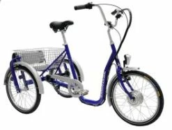 Monark 3-hjulet Ebike - 3 Gear - Blå