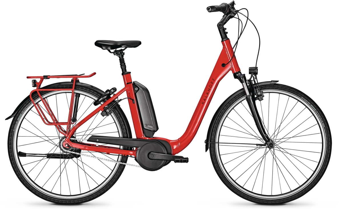 Kalkhoff AGATTU 1.B ADVANCE Dame 2021 - Rød